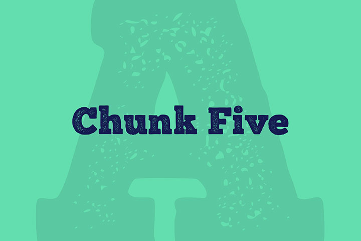 chunk five single typeface