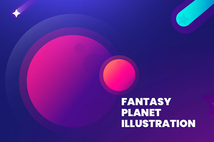 fantasy planet illustration