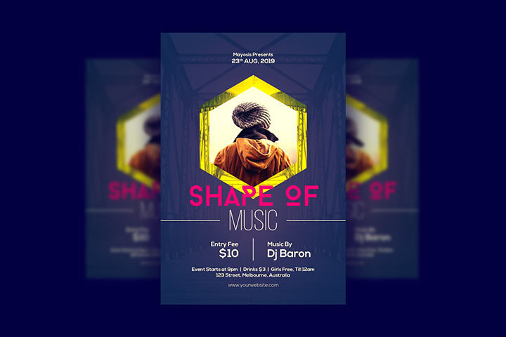 shape of music poster
