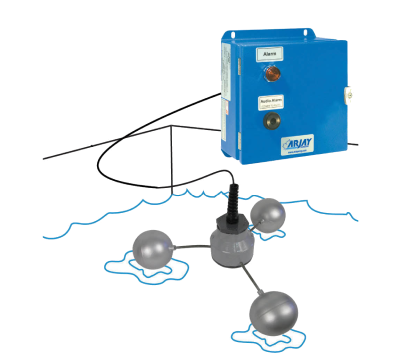 Arjay floating-oil on-water and sump alarm